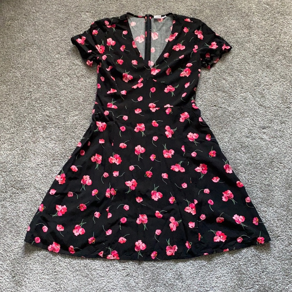 GAP Black Floral Summer Dress
